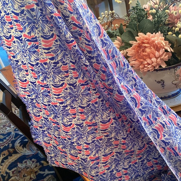 Vineyard Vines palm tree print wool scarf 🌴 - Picture 3 of 6